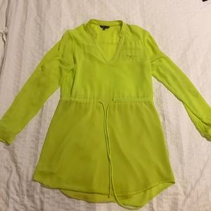 Naked Zebra like green dress size medium